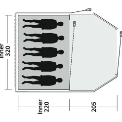 Outwell - Earth 5 Plus - Gruppenzelt^ Zelte