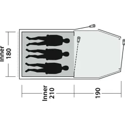 Outwell - Earth 3 Plus - 3-Personen Zelt^ Trekkingzelte|Trekkingausrüstung