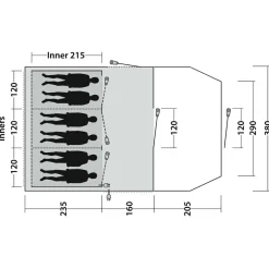 Best - Rockwell 6 - Gruppenzelt Zelte