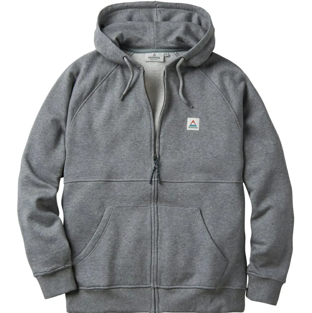 Passenger - Heritage Full Zip Recycled Cotton Hoodie - Sweat- & Trainingsjacke^ Fitnessbekleidung|Pullover & Hoodies