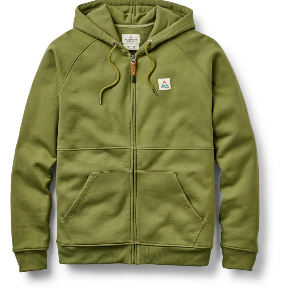 Passenger - Heritage Full Zip Recycled Cotton Hoodie - Sweat- & Trainingsjacke^ Fitnessbekleidung|Pullover & Hoodies