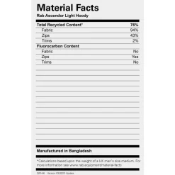 Rab - Ascendor Light Hoody - Fleecejacke