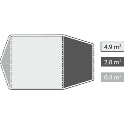 Hot - Lago Flex 4 - 4-Personen Zelt Zelte