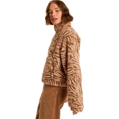 - Women's Blurry Cloud Print - Fleecejacke>Roxy Online