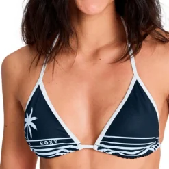- Women's The Retro Essentials Tiki Tri - Bikini-Top>Roxy
