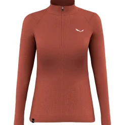 - Women's Zebru Medium Warm AMR Half Zip Tee - Merinounterwäsche>Salewa Clearance