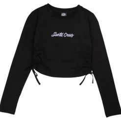 Santa Cruz - Women's Love Script Strip Tie L/S Top - Longsleeve^ Shirts, Hemden & Longsleeves|Alltagsbekleidung