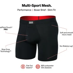 - Multi-Sport Mesh Boxer Brief Fly - Kunstfaserunterwäsche Fitnessbekleidung|Unterwäsche
