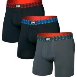 - Multi-Sport Mesh Boxer Brief Fly 3-Pack - Kunstfaserunterwäsche>Saxx Clearance
