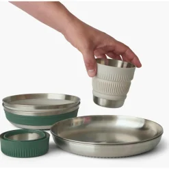 Discount - Detour Stainless Steel Collapsible Dinnerware Set - Geschirr-Set Trekkingausrüstung|Outdoor-Küche
