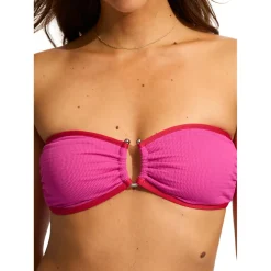 Seafolly - Women's Beach Bound Ring Front Bandeau - Bikini-Top^ Bademode