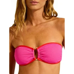 Seafolly - Women's Beach Bound Ring Front Bandeau - Bikini-Top^ Bademode