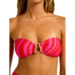 Seafolly - Women's Coastline Ring Front Bandeau - Bikini-Top