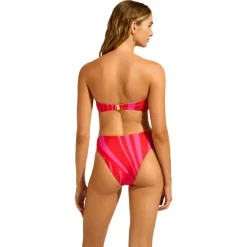 Seafolly - Women's Coastline Ring Front Bandeau - Bikini-Top