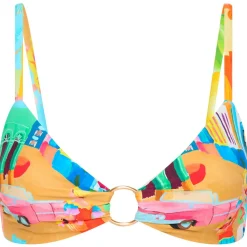 Sale - Women's Cuba Ring Front Bralette - Bikini-Top Bademode