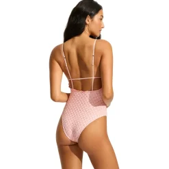 New - Women's Daydreamer V Neck One Piece - Badeanzug Bademode