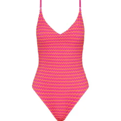 - Women's Mesh Effect V Neck One Piece - Badeanzug>Seafolly Outlet