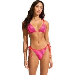 Seafolly - Women's Mesh Effect Slide Tri - Bikini-Top^ Bademode