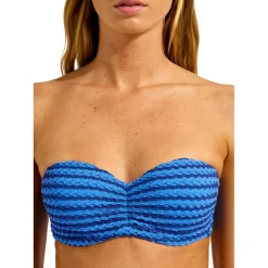 - Women's Mesh Effect Bustier Bandeau - Bikini-Top><noscript><img width=