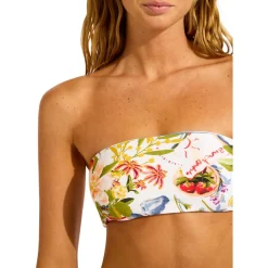 Seafolly - Women's Riviera Coast Reversible Tube Top - Bikini-Top