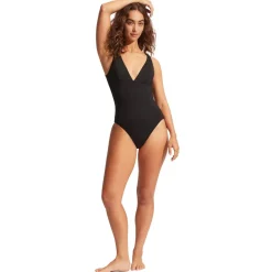 Seafolly - Women's Collective V Neck One piece - Badeanzug
