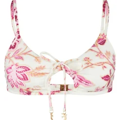 New - Women's Silkroad Drawstring Keyhole Bralette - Bikini-Top Bademode