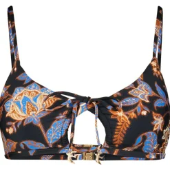 New - Women's Silkroad Drawstring Keyhole Bralette - Bikini-Top Bademode
