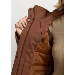 - Women's Long Hooded Parka - Mantel Alltagsbekleidung|Mäntel