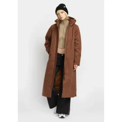 - Women's Long Hooded Parka - Mantel Alltagsbekleidung|Mäntel