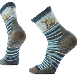 Smartwool - Hike Targeted Cushion Bear Stripe Mid Crew Socks - Wandersocken^ Wandersocken|Merinosocken