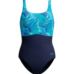 Speedo - Women's Print Contour Eclipse One Piece - Badeanzug