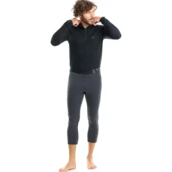 Clearance - AlsterbroSt. Stretch Fleece 3/4 Tights Unisex - Fleecehose Skibekleidung|Unterwäsche