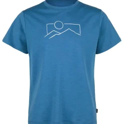 Kinder Stoic - Kids Merino155 LaholmSt. Print T-Shirt - Merinoshirt