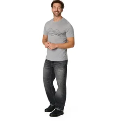 Stoic - Merino155 LaholmSt. Print T-Shirt Lines - Merinoshirt