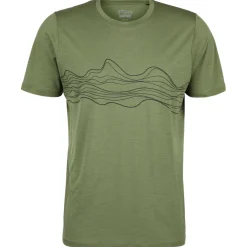 Stoic - Merino155 LaholmSt. Print T-Shirt Lines - Merinoshirt