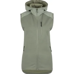 New - Women's MerinoFleece335 KuolpaSt. Vest with Hood - Fleeceweste Alltagsbekleidung|Wanderbekleidung