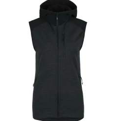 New - Women's MerinoFleece335 KuolpaSt. Vest with Hood - Fleeceweste Alltagsbekleidung|Wanderbekleidung