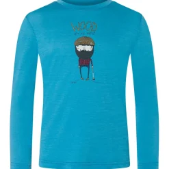 Online - Kid's Wood Crafti L/S - Merinoshirt Kinder Alltagsbekleidung|Shirts, Hemden & Longsleeves