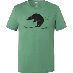 - Skiing Bear Tee - Merinoshirt><noscript><img width=