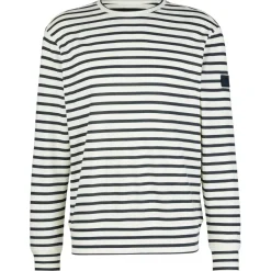 Discount - Solution Stripe Bio Crew - Merinopullover Alltagsbekleidung|Shirts, Hemden & Longsleeves