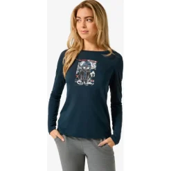 super.natural - Women's Crazy Mouse L/S - Merinoshirt^ Wanderbekleidung|Shirts, Hemden & Longsleeves