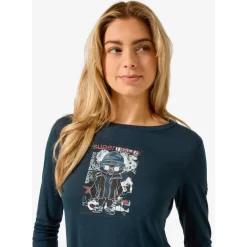 super.natural - Women's Crazy Mouse L/S - Merinoshirt^ Wanderbekleidung|Shirts, Hemden & Longsleeves