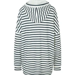 super.natural - Women's Feel Good Stripe Hibiskus Bio Hoodie - Hoodie