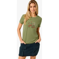 Sale - Women's Flower Field Bio Jersey Tee - Merinoshirt Alltagsbekleidung|Shirts, Hemden & Longsleeves