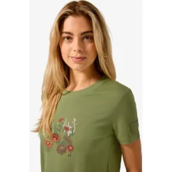 Sale - Women's Flower Field Bio Jersey Tee - Merinoshirt Alltagsbekleidung|Shirts, Hemden & Longsleeves