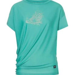 super.natural - Women's Flower Sneakers Loose Tee - Merinoshirt