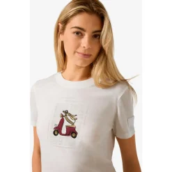 super.natural - Women's Racing Dachshund Bio Jersey Tee - Merinoshirt