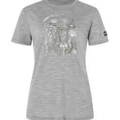 New - Women's Rock Flowers Tee - Merinoshirt Alltagsbekleidung|Skibekleidung