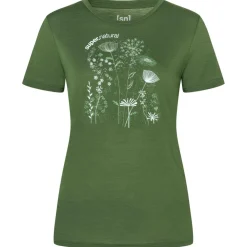 New - Women's Rock Flowers Tee - Merinoshirt Alltagsbekleidung|Skibekleidung