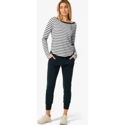 Hot - Women's Sea Horse Stripe Bio Crew - Merinolongsleeve Alltagsbekleidung|Pullover & Hoodies